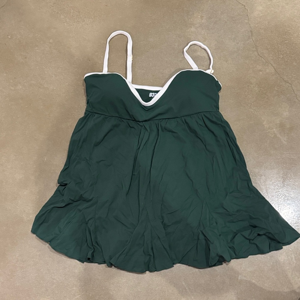 93 Play Street Green Babydoll Dress